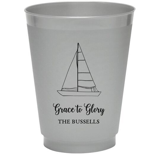 Sailboat Colored Shatterproof Cups
